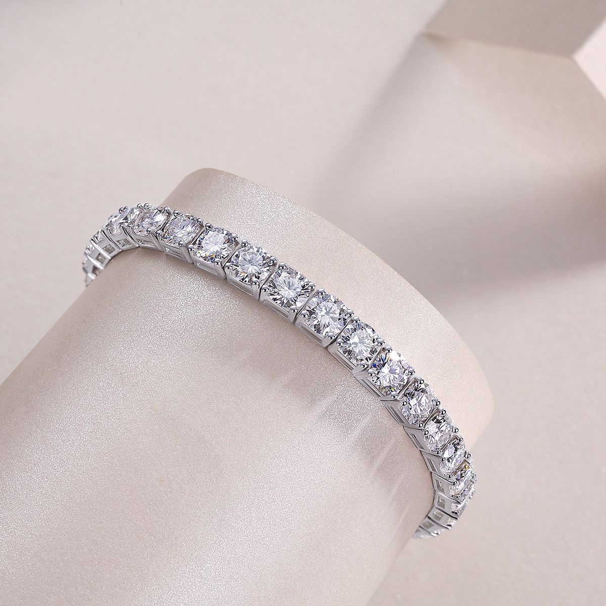 Classic Silver Tennis Bracelet