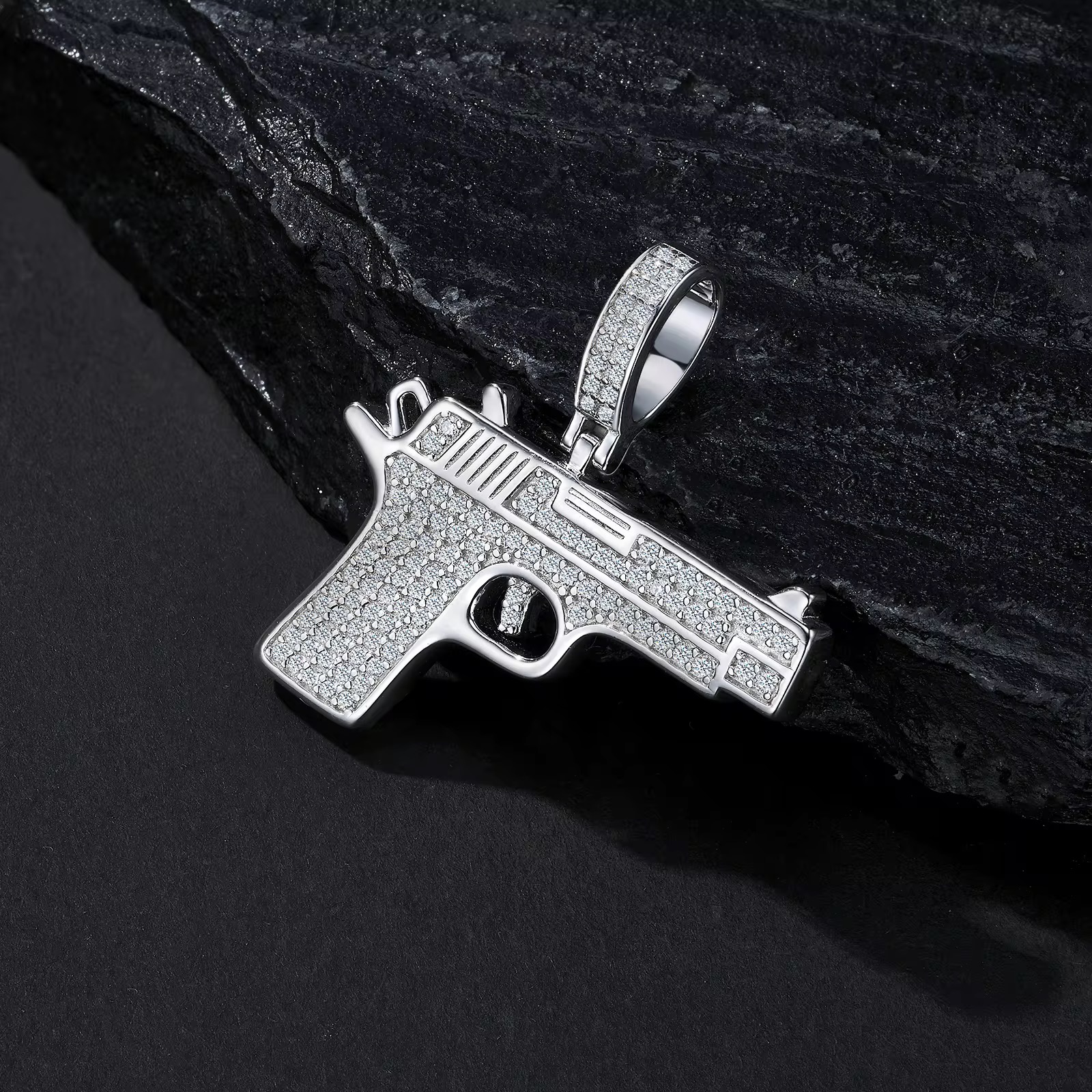 Iced Gun Pendant