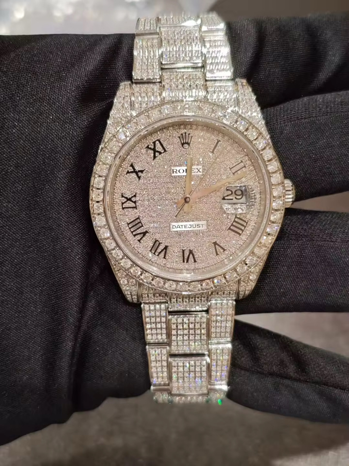 Iced Out Rolex Datejust Roman